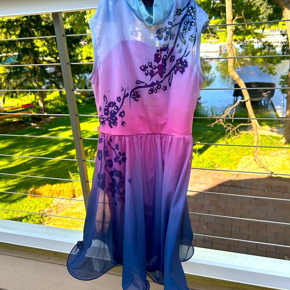 Lyrical dance costume pink purple